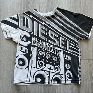 Diesel t-shirt Turn Up the Volume, kids size 4
